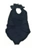 Seafolly Solid Blue One Piece Swimsuit Size 14 - photo 2