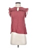 E&M Collection Burgundy Sleeveless Blouse Size S - photo 1