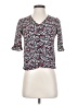 Ginger 100% Viscose Burgundy Short Sleeve Blouse Size XS - photo 1