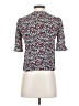 Ginger 100% Viscose Burgundy Short Sleeve Blouse Size XS - photo 2