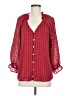 Bobeau 100% Polyester Red 3/4 Sleeve Blouse Size M - photo 1