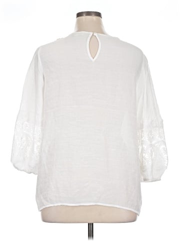 Indigo Rose 3/4 Sleeve Blouse (view 2)