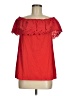 Yessica Red Short Sleeve Blouse Size M - photo 1