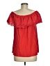 Yessica Red Short Sleeve Blouse Size M - photo 2