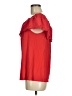 Yessica Red Short Sleeve Blouse Size M - photo 5