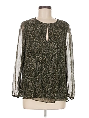 Shoshanna Long Sleeve Silk Top (view 1)