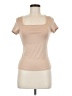 Shein Tan Short Sleeve T-Shirt Size 6 - photo 1
