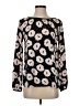 Ann Taylor LOFT 100% Polyester Floral Multi Color Black Long Sleeve Blouse Size XS - photo 1
