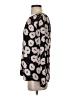 Ann Taylor LOFT 100% Polyester Floral Multi Color Black Long Sleeve Blouse Size XS - photo 5