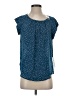Alice Blue 100% Polyester Stars Blue Short Sleeve Blouse Size XS - photo 1
