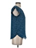 Alice Blue 100% Polyester Stars Blue Short Sleeve Blouse Size XS - photo 4
