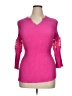 Ruby Rd. Pink 3/4 Sleeve Top Size 1X - photo 1