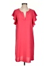Gibson Look 100% Polyester Solid Pink Casual Dress Size S - photo 1