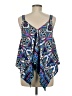 Assorted Brands Floral Blue Tank Top Size M - photo 2