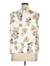 Talbots Floral Ivory Sleeveless Blouse Size 16 - photo 2