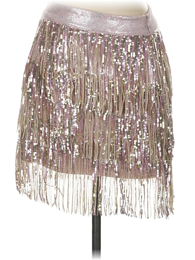 Pre-owned Blue B Casual Skirt In Silver