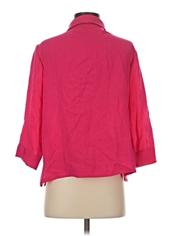Fridaze 3/4 Sleeve Button-Down Shirt (view 2)