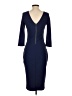Express Solid Blue Cocktail Dress Size S - photo 2