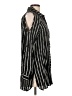Love Notes 100% Rayon Stripes Black Long Sleeve Blouse Size L - photo 4