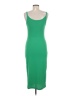 Shein Solid Green Casual Dress Size 6 - photo 2