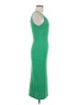 Shein Solid Green Casual Dress Size 6 - photo 4
