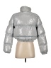 Shein 100% Polyester Metallic Silver Snow Jacket Size 4 - photo 2