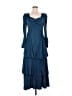 Shein 100% Polyester Blue Cocktail Dress Size 6 - photo 1