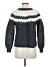 J Brand Chevron-herringbone Gray Pullover Sweater Size M - photo 2