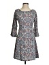 Massini Paisley Gray Casual Dress Size S - photo 1