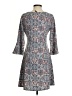 Massini Paisley Gray Casual Dress Size S - photo 2