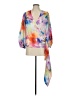 Elliatt 100% Polyester Tie-dye Orange Purple Kimono Size XS - photo 1