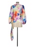 Elliatt 100% Polyester Tie-dye Orange Purple Kimono Size XS - photo 2