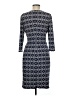 Laundry by Design Print Gray Casual Dress Size 8 - photo 2