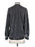 Pilcro Metallic Gray Long Sleeve Blouse Size XS - photo 2