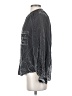 Pilcro Metallic Gray Long Sleeve Blouse Size XS - photo 5