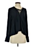 Trouve 100% Polyester Black Long Sleeve Blouse Size S - photo 1