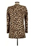 Zara Basic 100% Cotton Animal Print Gold Tan Coat Size M - photo 2