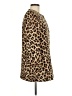 Zara Basic 100% Cotton Animal Print Gold Tan Coat Size M - photo 4