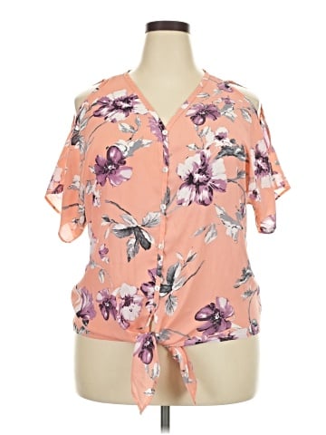 Haptics Short Sleeve Blouse (view 1)
