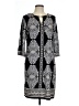 Sandra Darren Paisley Black Casual Dress Size L - photo 1