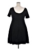 Torrid Solid Black Casual Dress Size 2X Plus (2) - photo 2