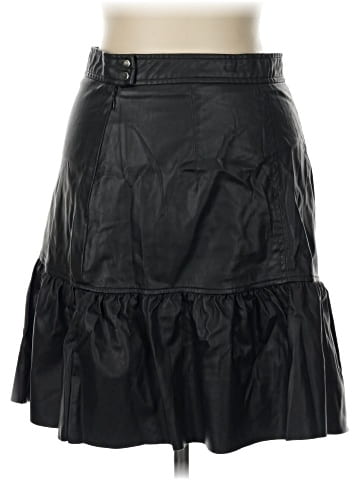 H&M Faux Leather Skirt (view 2)