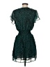 Aqua 100% Polyester Paisley Teal Cocktail Dress Size S - photo 2