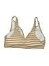 Unbranded Stripes Tan Swimsuit Top Size 2X - photo 2