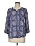 Akemi + Kin 100% Viscose Blue 3/4 Sleeve Blouse Size M - photo 1