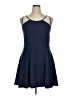 Dex Solid Blue Cocktail Dress Size XL - photo 1