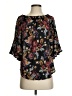 Stem & Vine Black 3/4 Sleeve Blouse Size S - photo 1