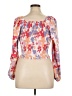Shein Curve 100% Polyester Orange 3/4 Sleeve Blouse Size 14 Plus (1) - photo 2