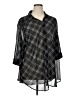 Torrid 100% Polyester Black 3/4 Sleeve Blouse Size 1X Plus (1) - photo 1