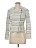 Ann Taylor LOFT Stripes Gray Jacket Size 6 - photo 1